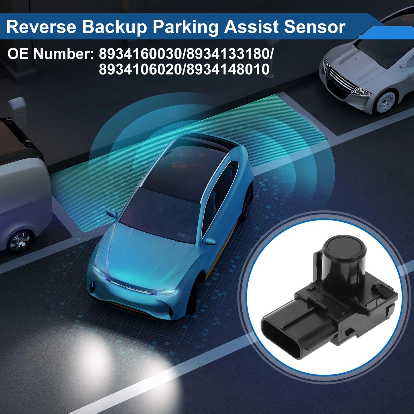 Reverse Backup Parking Sensor for Lexus RX350 (2010-2012) Black 1 Pc