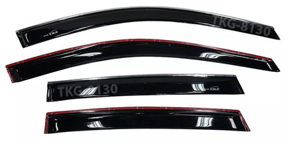4 x Chrome Door Visor Monsoonss for Honda CR-V (2007-2011)