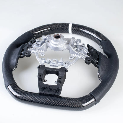 Carbon Flat Bottom Leather Steering Wheel for Subaru WRX (2022-2023)