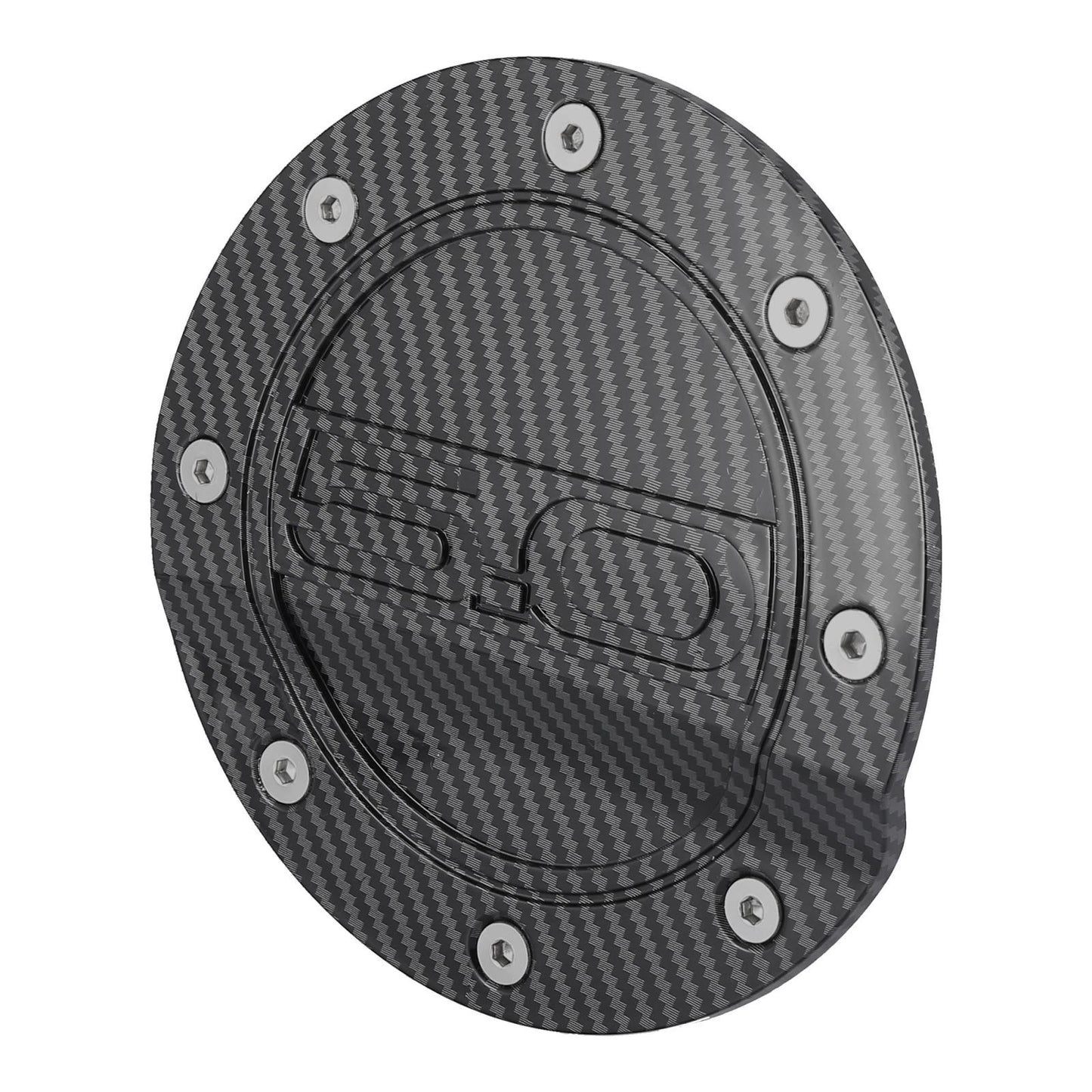 Carbon Fiber Pattern Gas Door Cap Fuel Tank Cover for Ford Mustang (2015-2020)