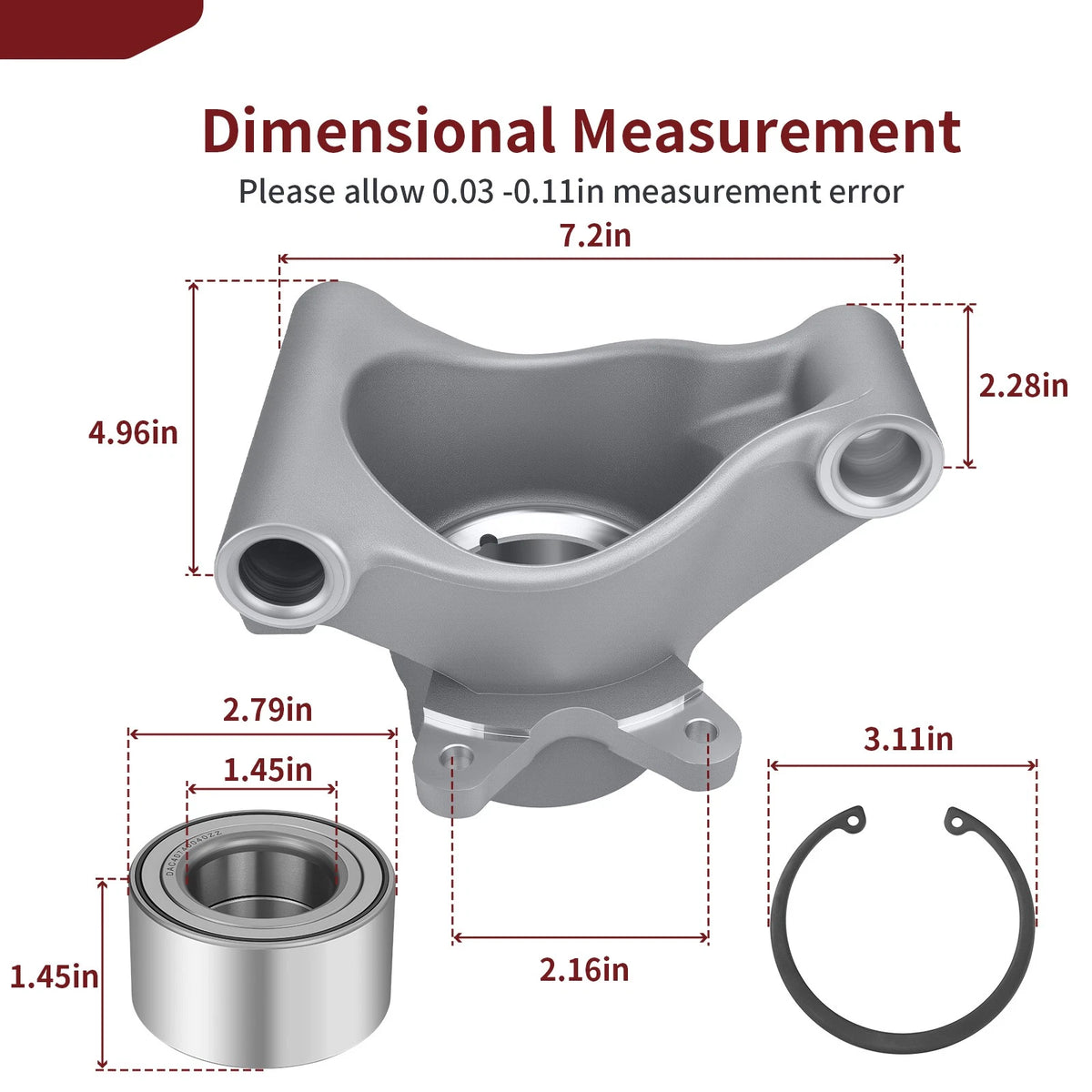 Wheel Carrier Bearing Ring for Polaris RZR 4 800 (2010–2014)