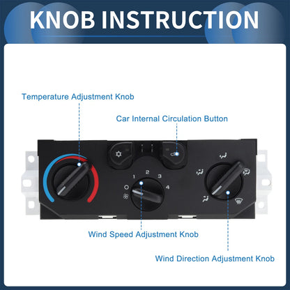 Climate Control Module for Chevrolet Colorado (2004-2012) Black