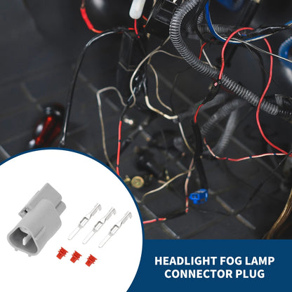 3 Pin Headlight Fog Lamp Connector Plug Male Wire Terminal for Toyota