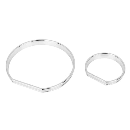 Chrome Speedometer Gauge Dial Rings Trim Kit for BMW E46 M3 (2001-2006)