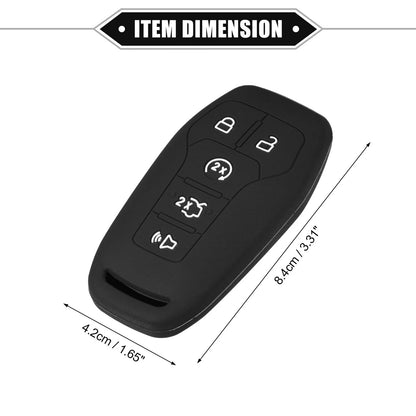 Car Key Fob Cover for Ford Fusion (2013-2020) Black