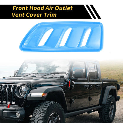 Front Hood Air Outlet Vent Cover Trim for Jeep JL JLU (2018-2024)