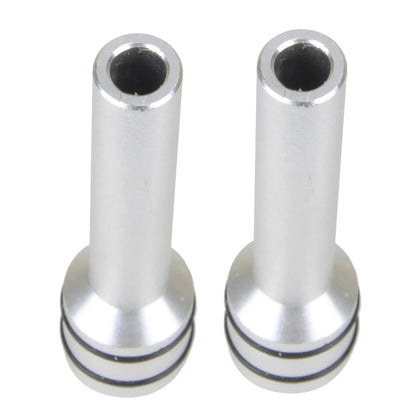 4 x Aluminium Door Latch Pin Covers for Car Interior - 49mm (Fits Various Models)