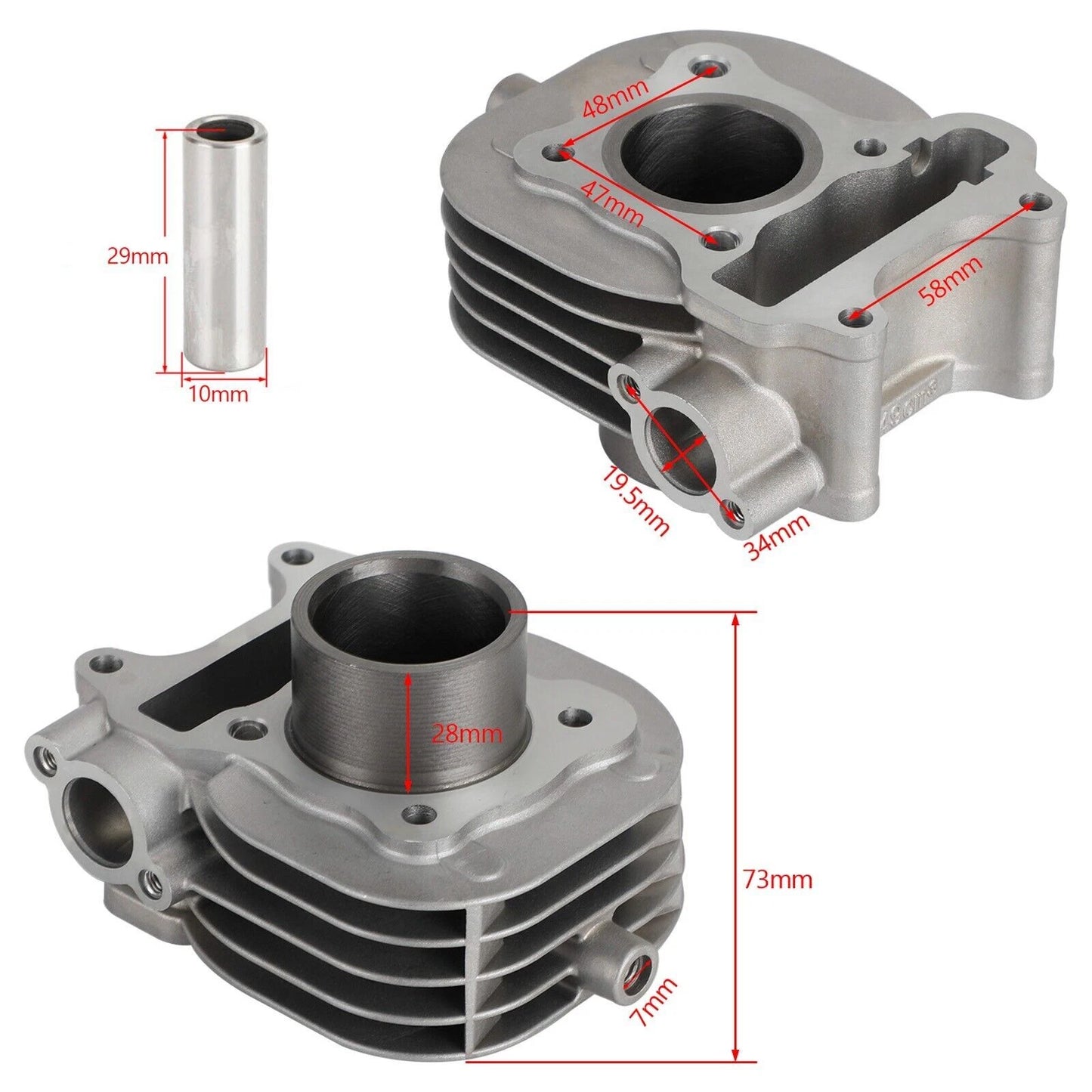 39mm Cylinder Kit for Suzuki Address V50 V50G Lets 4 (2000-2005)
