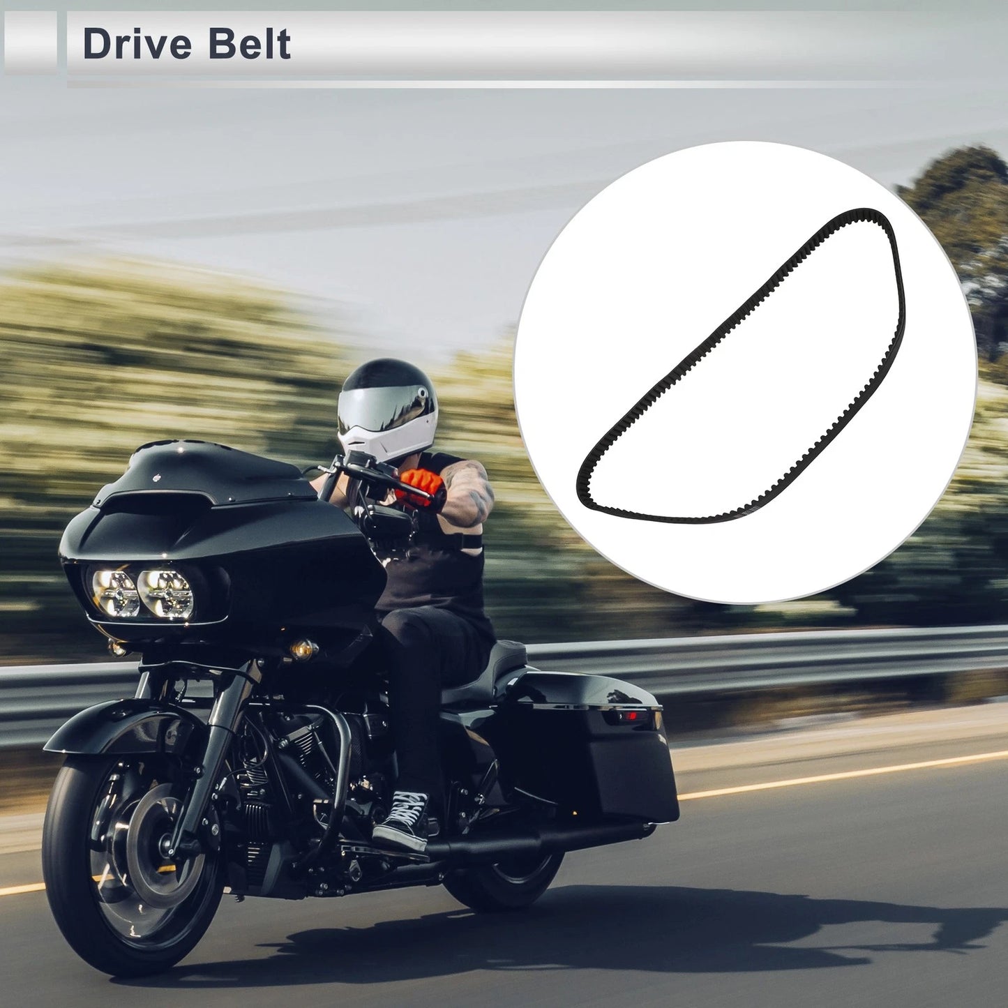 Drive Belt VBelt for Harley Davidson Electra Glide Road King (2004–2006)
