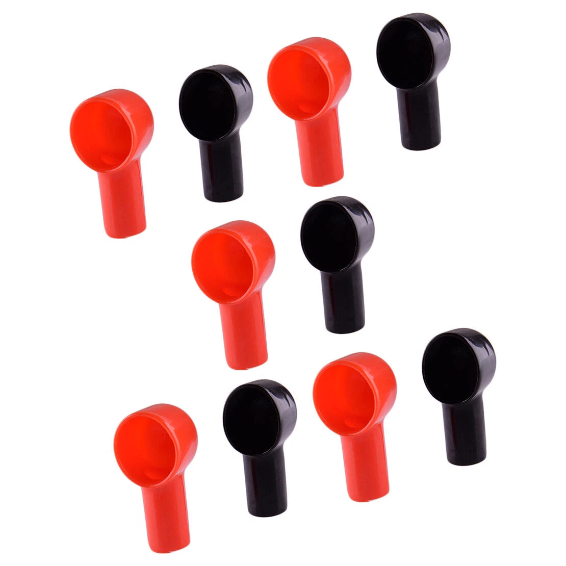 10 x Black & Red Battery Terminal Protective Covers for Car