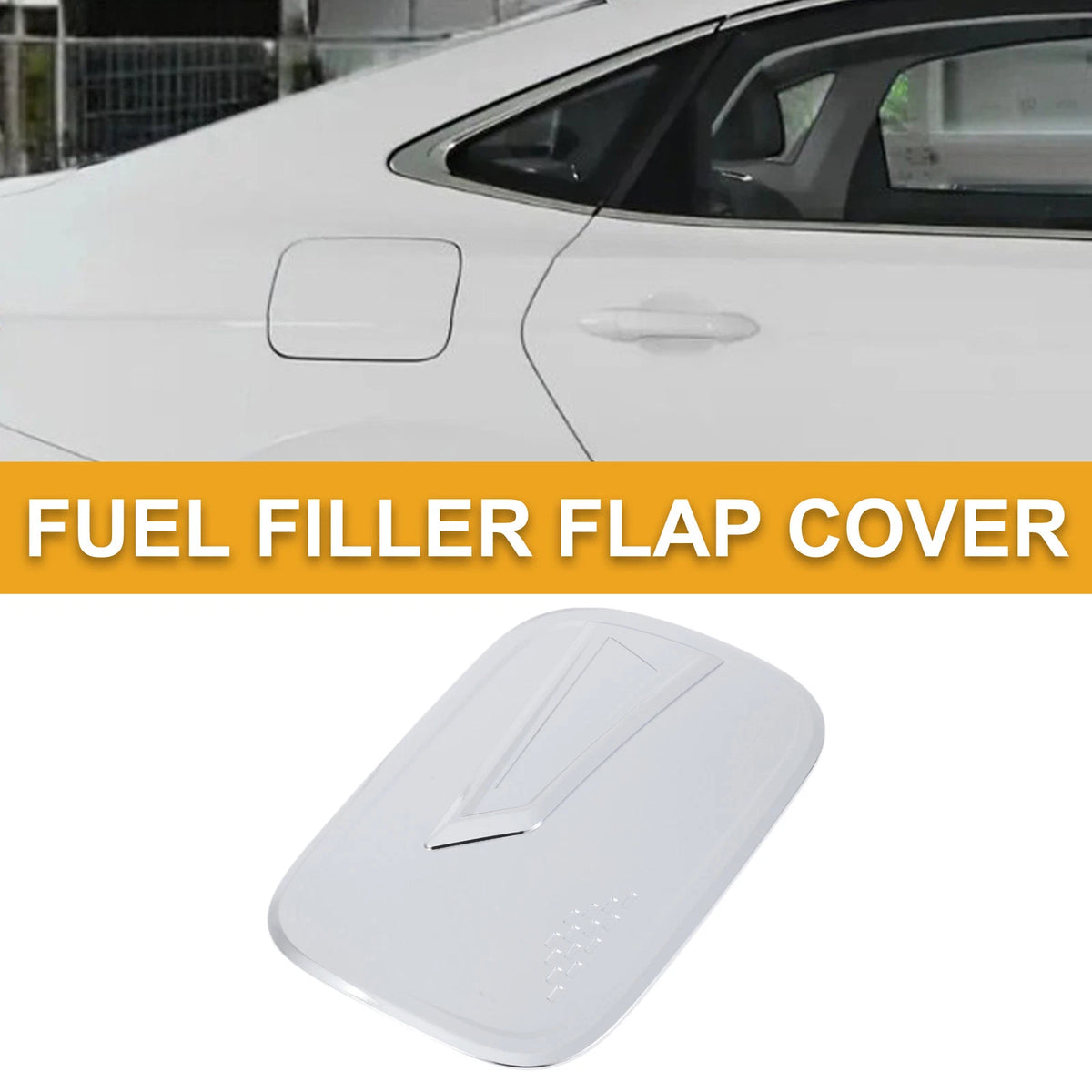 Fuel Tank Door Cap for Honda CR-V 2017-2022 Chrome Silver Tone
