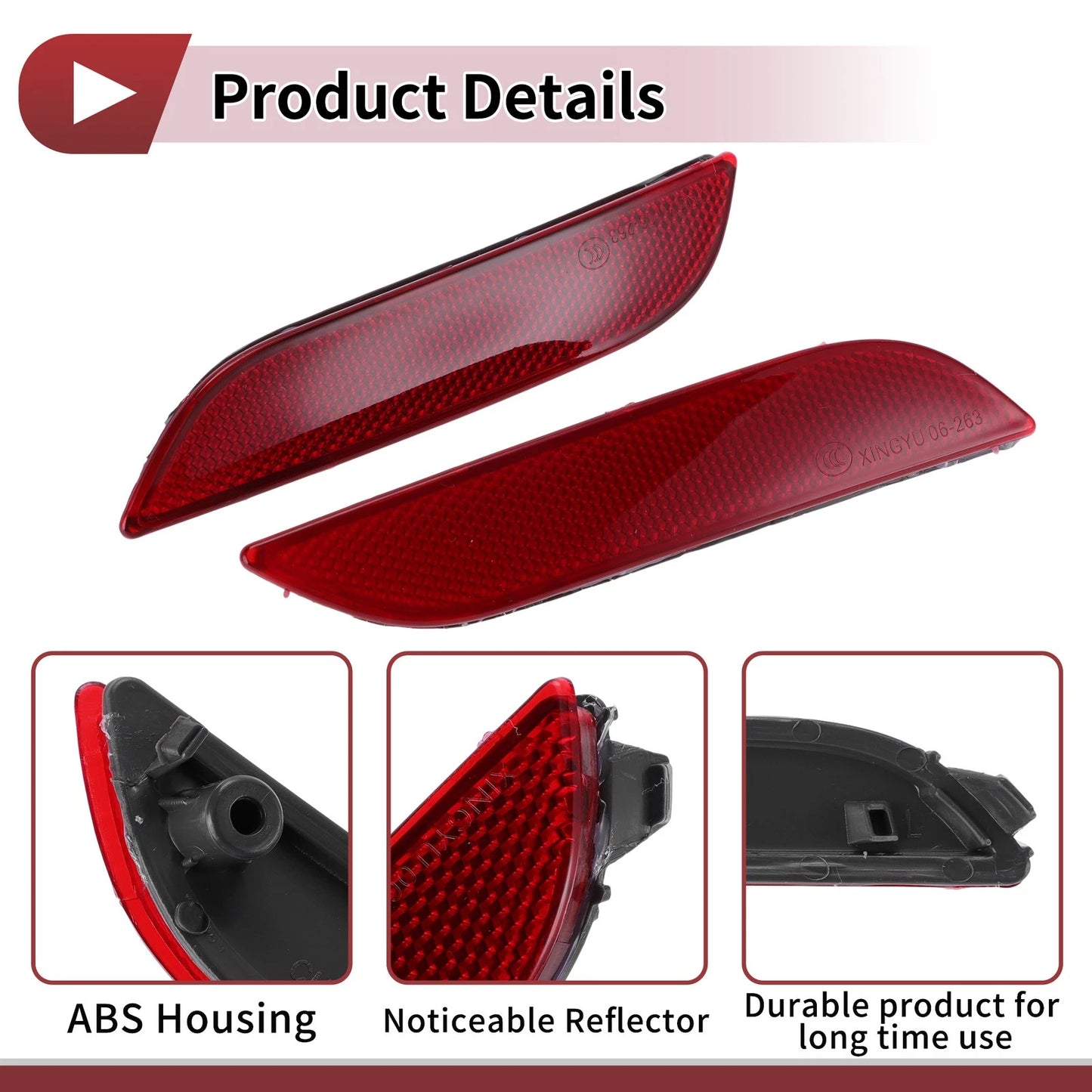 Rear Bumper Reflectors  for Toyota Camry (2018-2023)