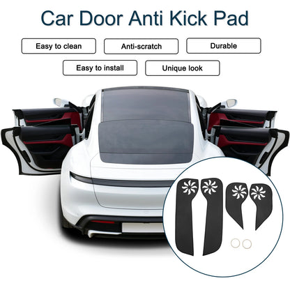 Car Door Anti Kick Pad Sticker Protector for Honda Fit (2021) - Black 1 x Set