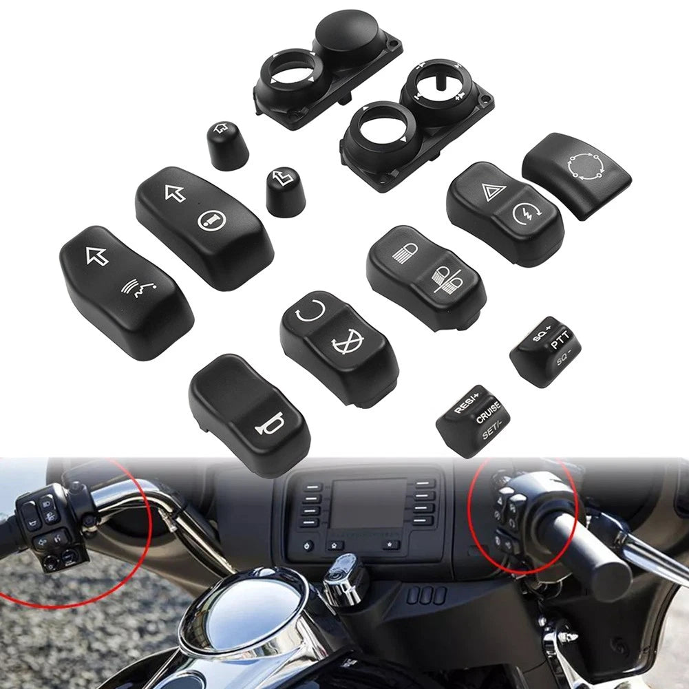 Hand Control Switch Housing Cover for Harley Touring FLHTC FLHX (14-23)