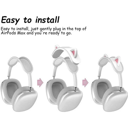 Cat Ear Shape Anti-Scratch Cover for Apple AirPods Max
