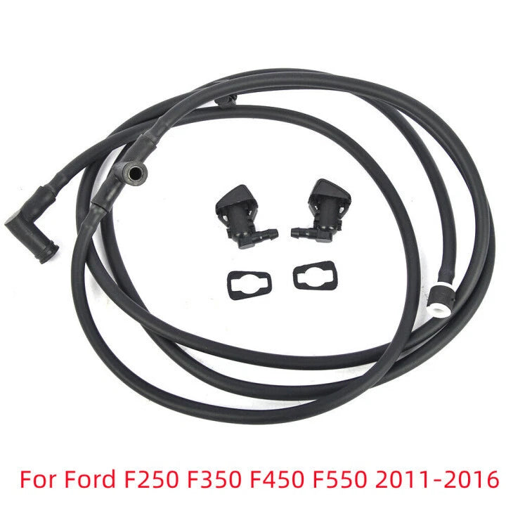 Windshield Washer Hose & Jet Nozzles for Ford F-250 F-350 (2011–2016)