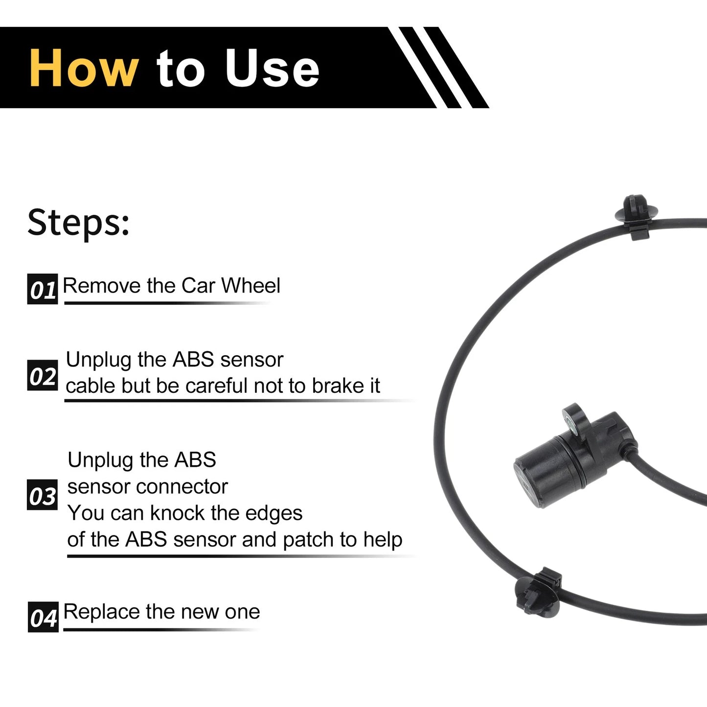 ABS Wheel Speed Sensor for Toyota Hilux (2005-2015) Rear Right