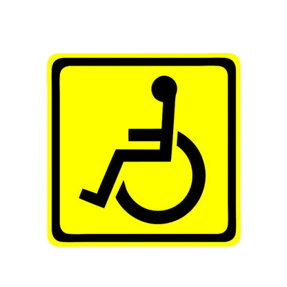 Handicap Sign Wheelchair Accessible Car Decal Sticker 13cm x 13cm