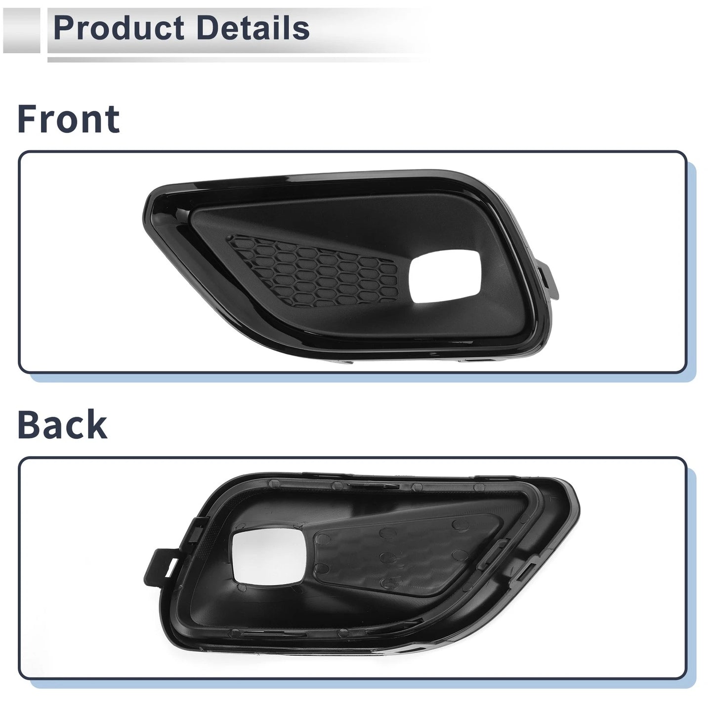 Front Left Fog Light Grill for Jeep Cherokee (2019-2022)