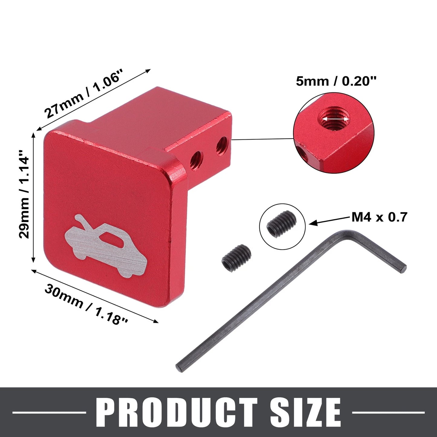 Auto Hood Release Latch Handle for Honda CR-V (1997-2006) Red