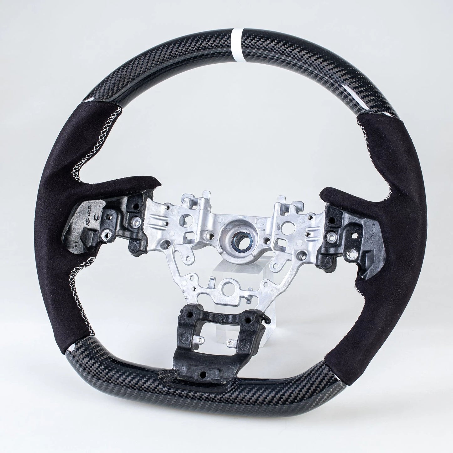 Carbon Flat Bottom Suede Steering Wheel for Subaru WRX (2022-2023)