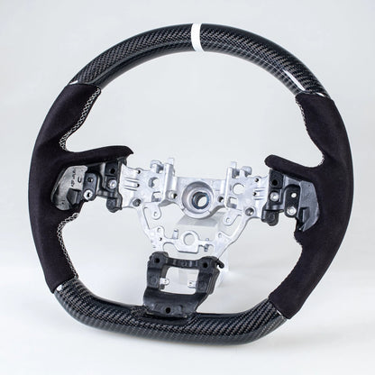 Carbon Flat Bottom Suede Steering Wheel for Subaru WRX (2022-2023)