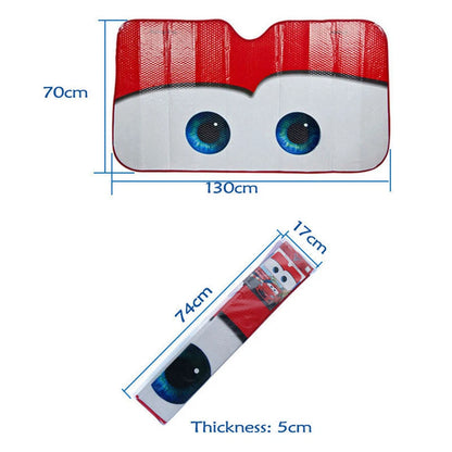 Cute Eye Folding Sun Shade Windshield Cover for Car (Universal Fit)