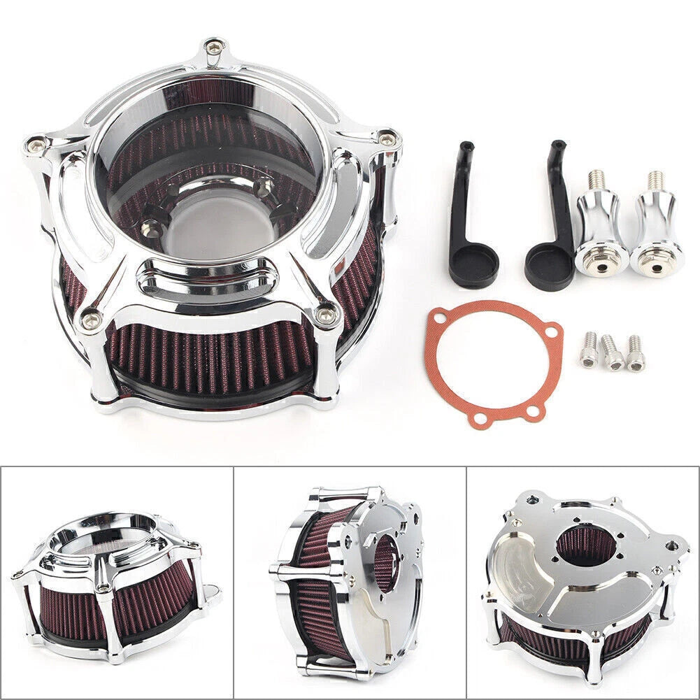 Air Cleaner Intake Filter for Harley Dyna Softail Fatboy Touring Glide (2000-2023)