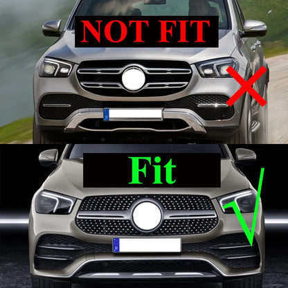 GT Style Front Grille Chrome for 2019-2023 Mercedes Benz W167 GLE 300 350 400