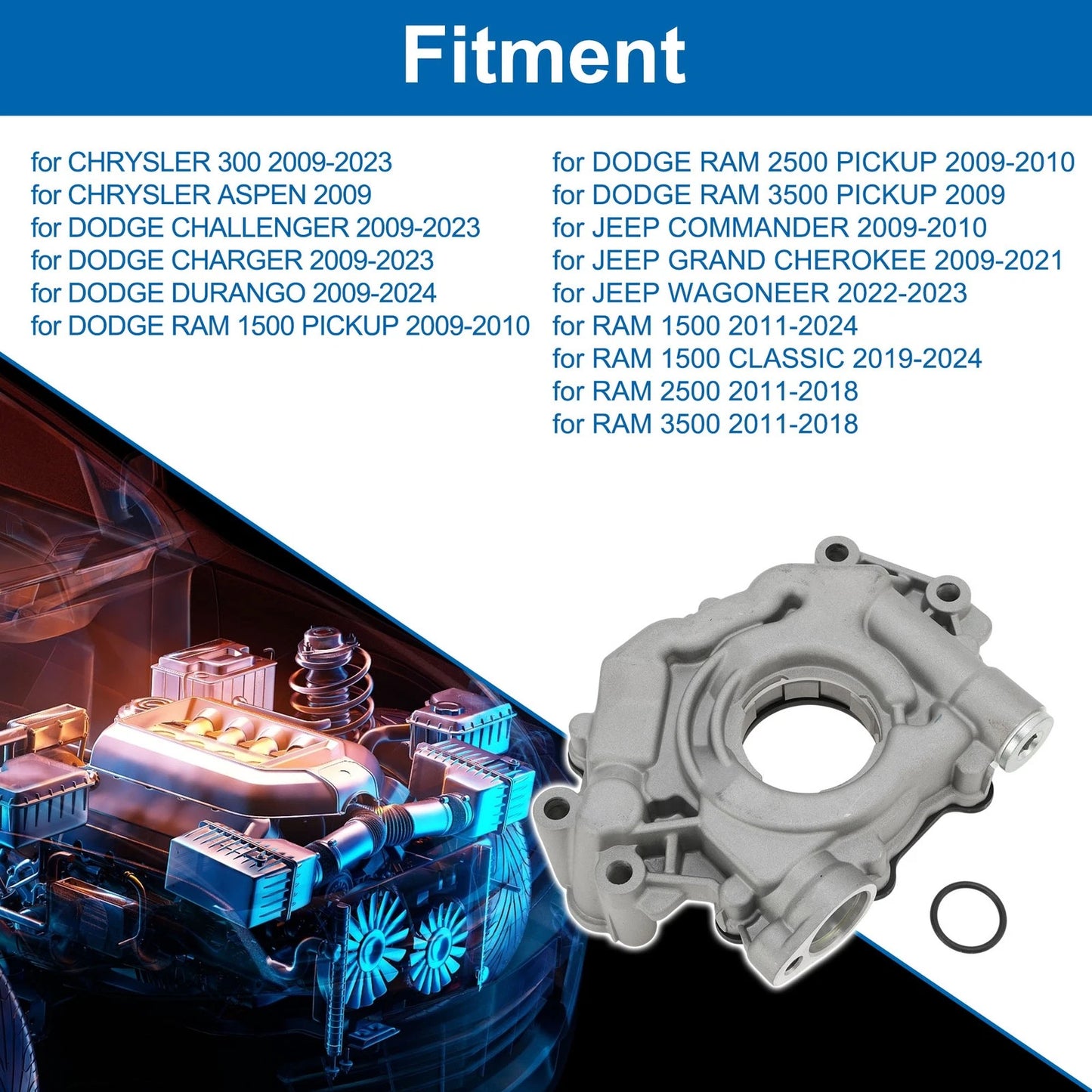 Engine Oil Pump for CHRYSLER 300 (2009-2023)