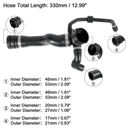 Radiator Coolant Water Hose for BMW 535i (2011-2016)