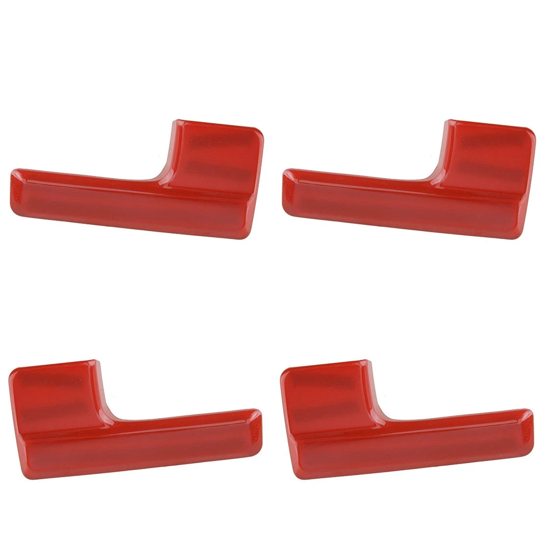 4 x Interior Door Handle Cover Stickers for Ford F-150 (2009-2014) Red
