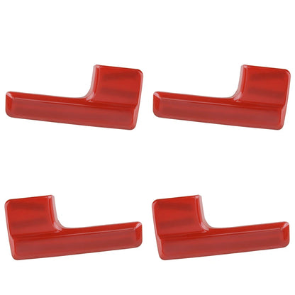 4 x Interior Door Handle Cover Stickers for Ford F-150 (2009-2014) Red