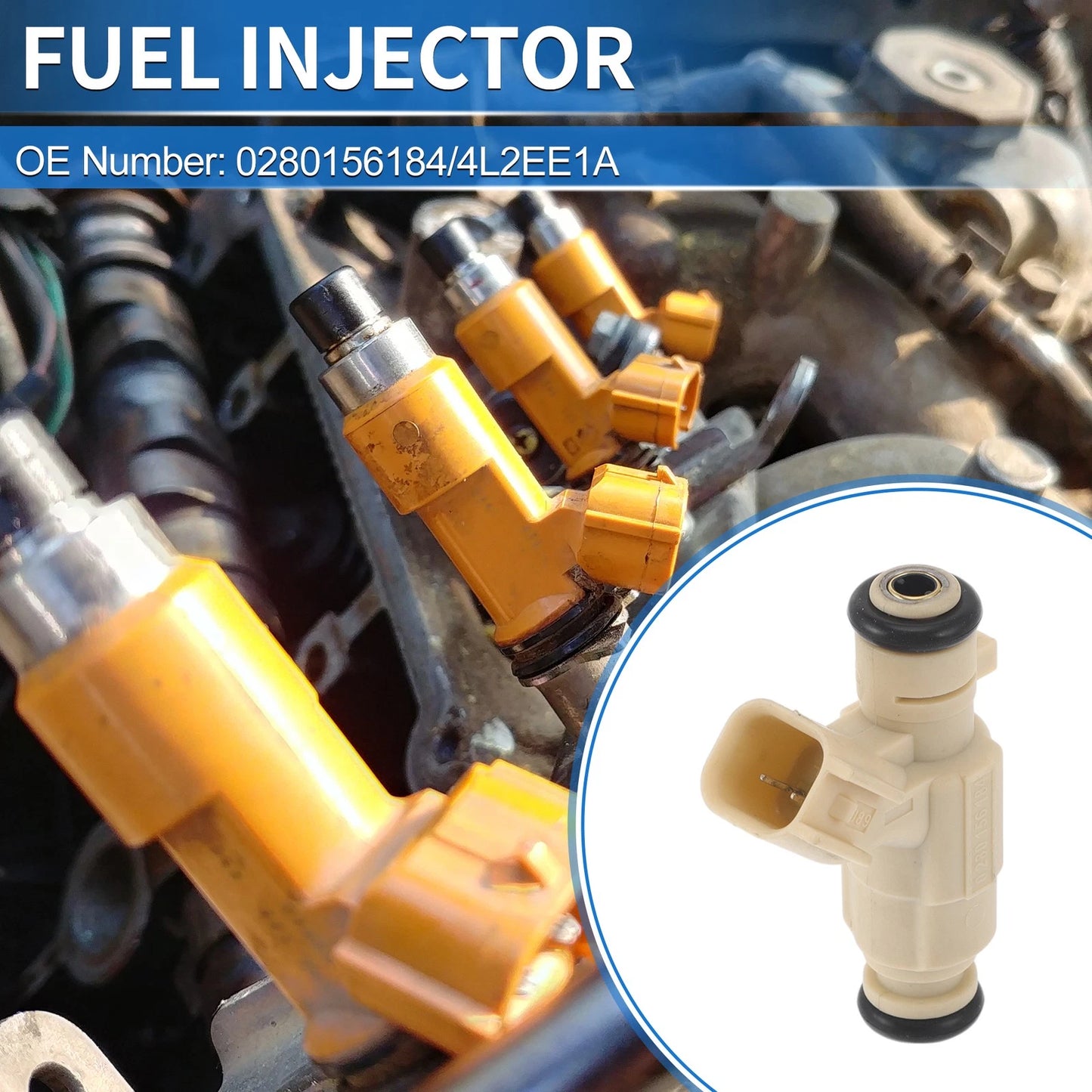 Fuel Injector for Ford Explorer 4.0 (2004) - 1 x No.0280156184/4L2EE1A