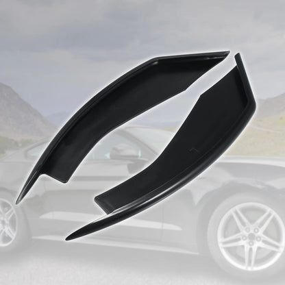 2 x Car Front Bumper Trim Covers for Ford Mustang (2018-2020) Black