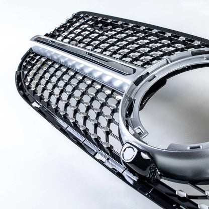 Silver Diamond Slats Front Grille for Mercedes Benz X253 (2020-2022)