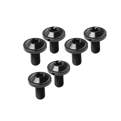 6 x M6x25mm Titanium Alloy Torx Head Bolts for Bike Motor