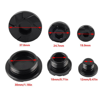 Engine Timing Oil Filter Plugs Screw Bolt Set for Kawasaki KX250 KX450 KLX450R