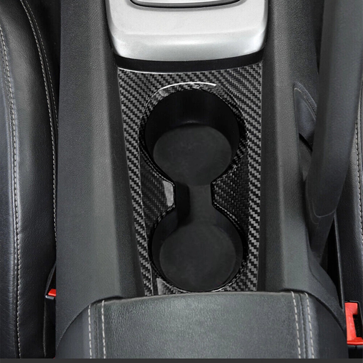Cup Holder Panel Trim for Chevrolet Camaro (2010-2015) Carbon Fiber