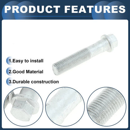 Front Wheel Hub Bolt 4Pcs Silver Tone for CADILLAC DEVILLE (2000 - 2005)