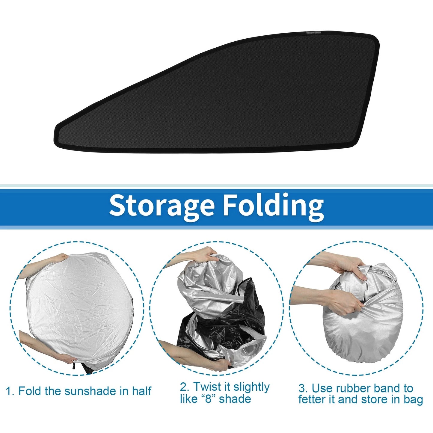 Window Cover for Toyota Corolla Cross 10 Series Black