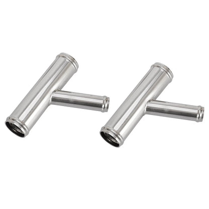 2 x Stainless Steel 3 Way Y Heater Hose Connector for Universal Applications