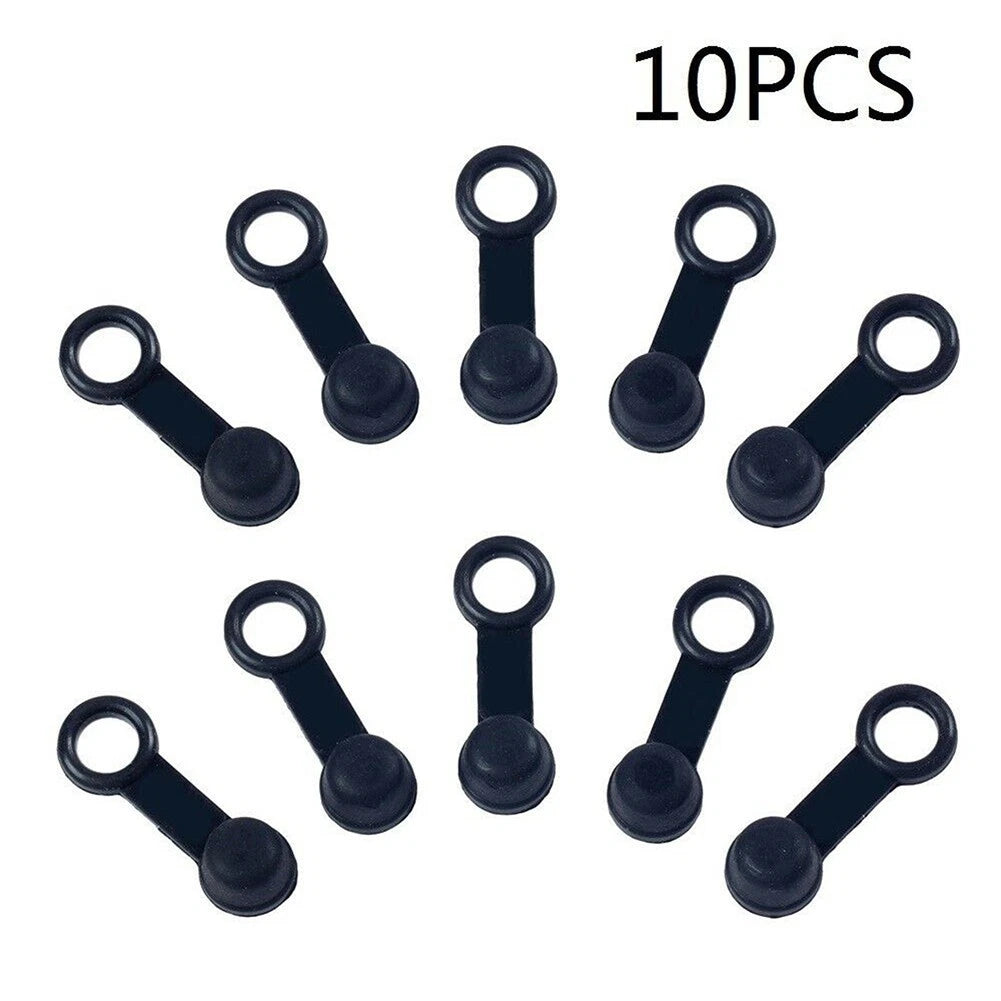 Brake Bleed Nipple Screw Dust Cap Cover Rubber 10pcs for Motorcycle Motorbike