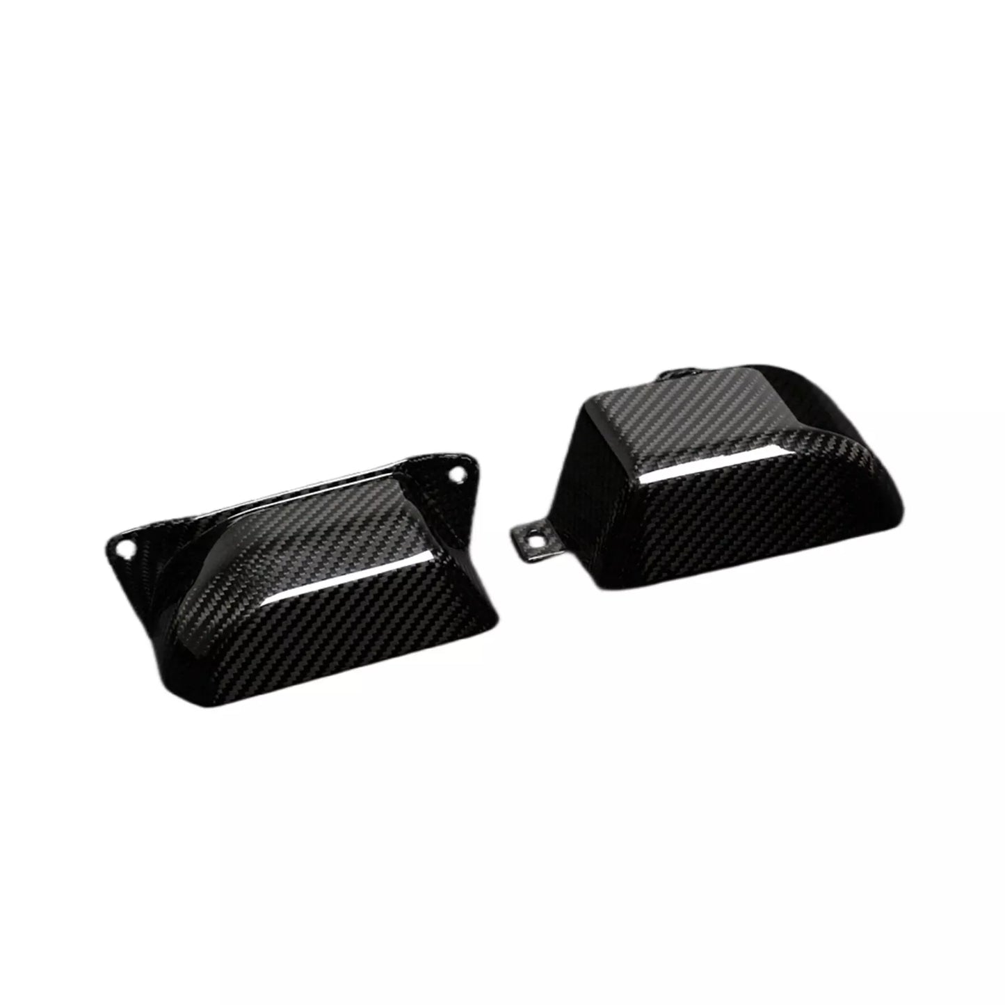 2 x Gloss Carbon Fiber Engine Belt Covers for Subaru BRZ, Toyota GR86 (2022-2024)