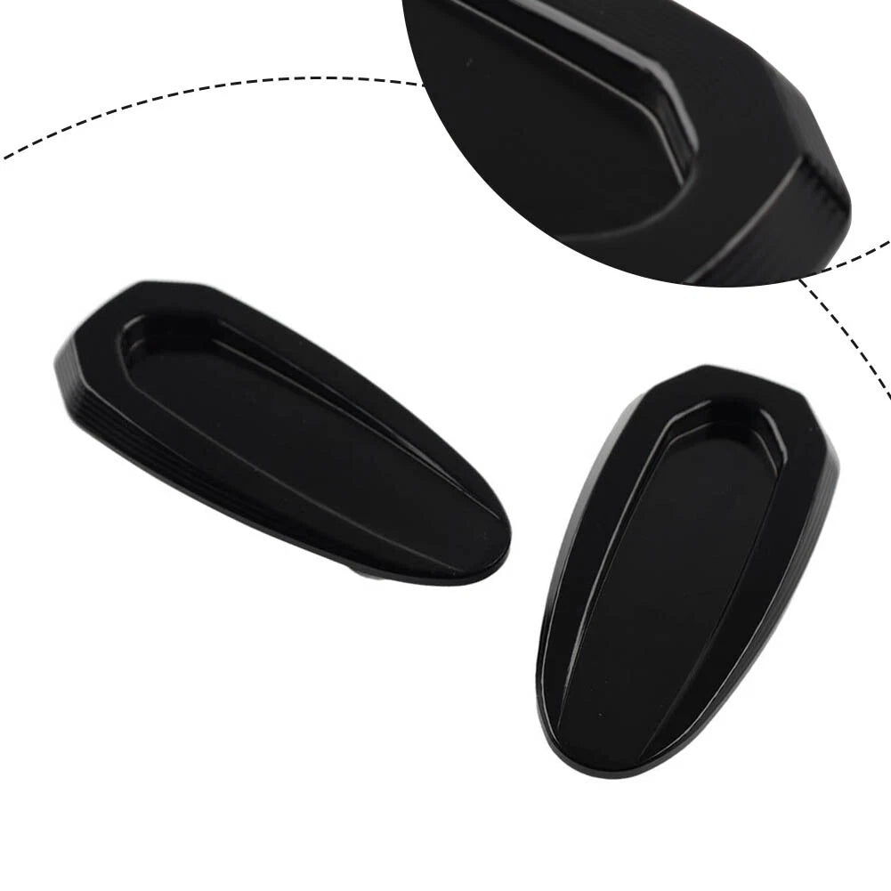 Rearview Mirror Block Off Base Plates Cover Black for BMW S1000RR (2020-2023)