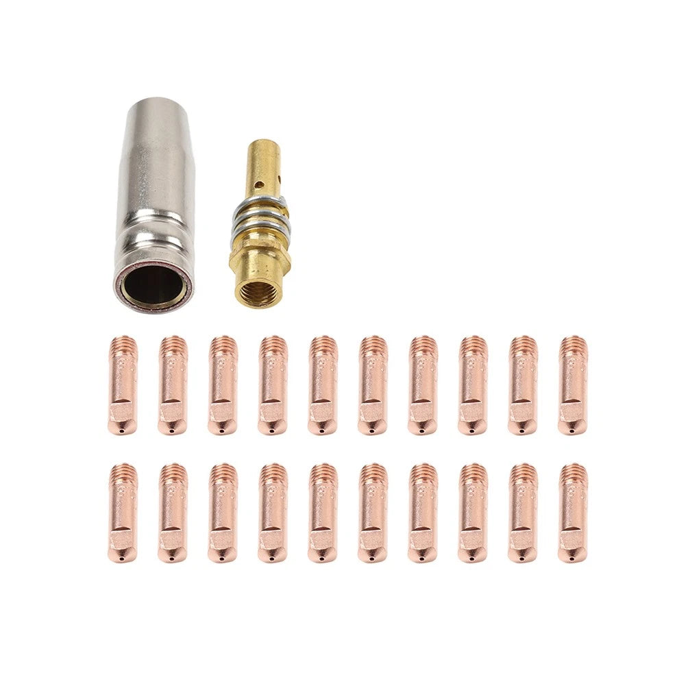 22 x Mig Welding Gun Tips 030/035 Kit for MB 15AK MIG125 MIG135 Welder