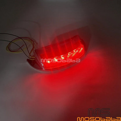 LED Auxiliary Fender Tip Light w/ Turn Signals for Harley FLHTC FLHTK FLTRU
