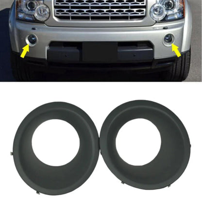 Left & Right Front Bumper Fog Light Bezels for Land Rover LR4 (2010-2014)