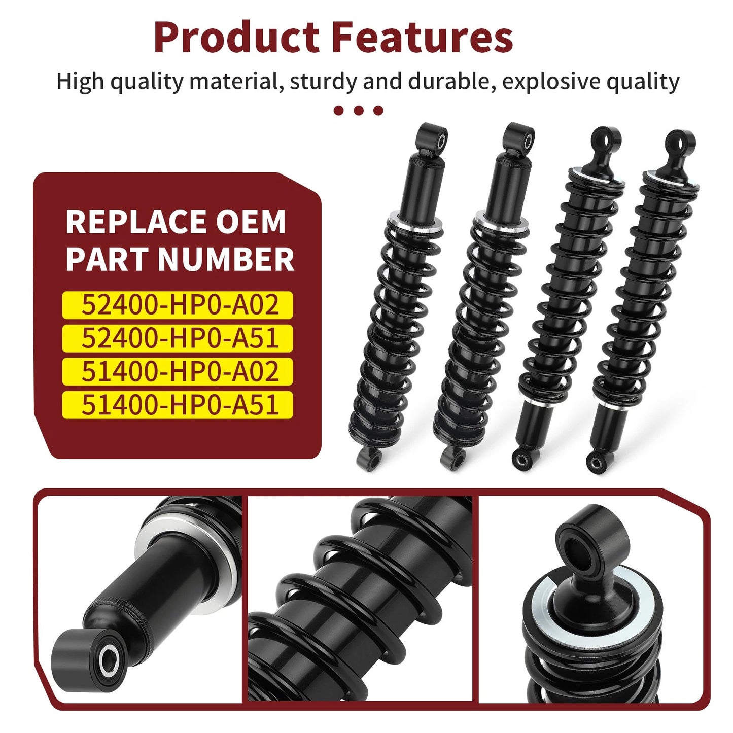 Front/Rear Shock Absorber for Honda Foreman 500 (2005–2011)