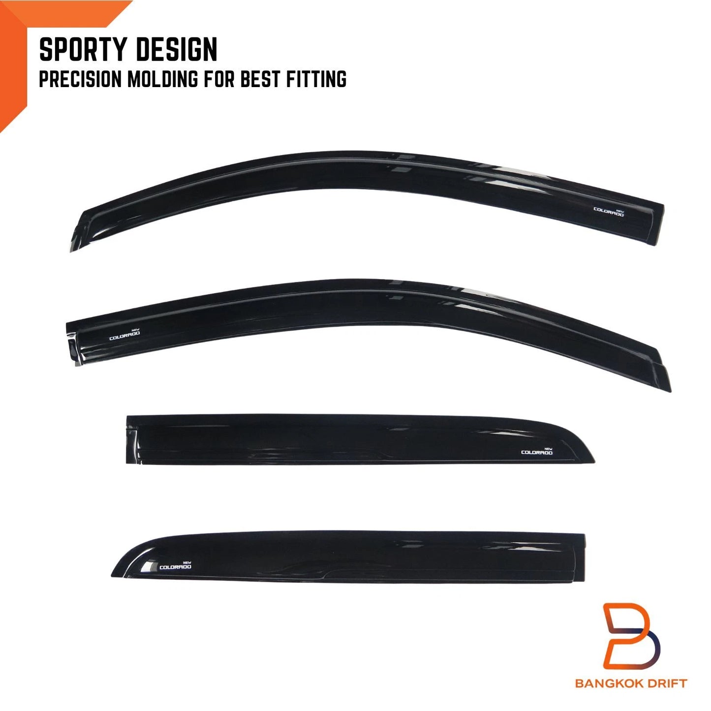 Weather Shields Rain Guards for Holden Colorado RG Z71 LTZ Dual Cab (12-22)